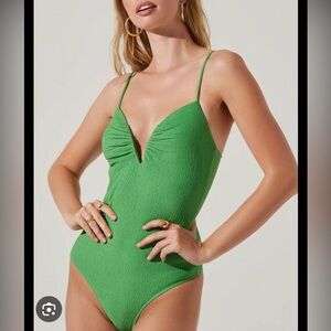 ASTR the Label Fia bodysuit- emerald green
